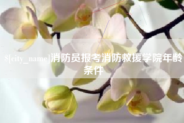 宜城消防员报考消防救援学院年龄条件
