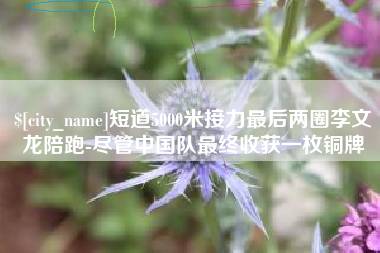宜城短道5000米接力最后两圈李文龙陪跑-尽管中国队最终收获一枚铜牌