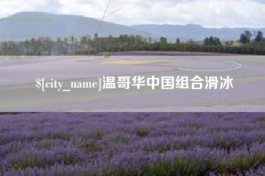 宜城温哥华中国组合滑冰