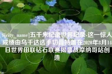 宜城五千米纪录世界纪录-这一惊人成绩由乌干达选手切普特盖在2020年8月14日世界田联钻石联赛揭幕战摩纳哥站创造