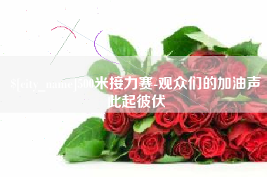 宜城500米接力赛-观众们的加油声此起彼伏