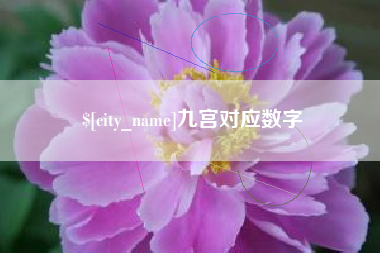 宜城九宫对应数字