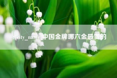 宜城中国金牌哪六金最贵的