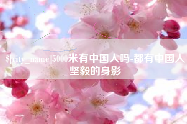 宜城5000米有中国人吗-都有中国人坚毅的身影