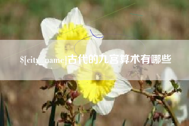 宜城古代的九宫算术有哪些