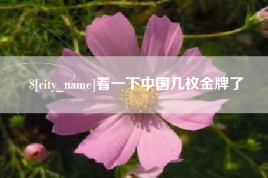 宜城看一下中国几枚金牌了