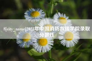 宜城2021年中国消防救援学院录取分数线