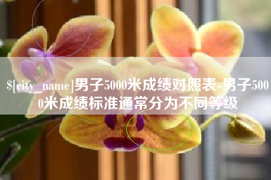 宜城男子5000米成绩对照表-男子5000米成绩标准通常分为不同等级