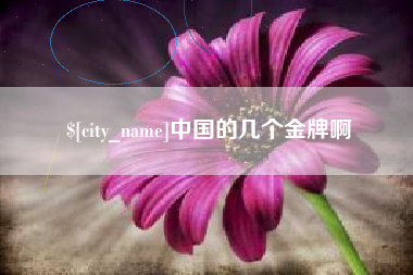 宜城中国的几个金牌啊