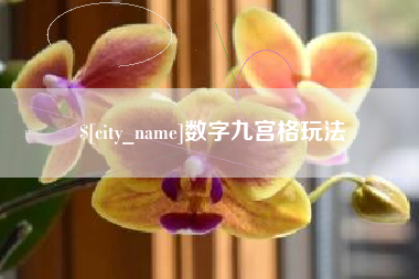 宜城数字九宫格玩法