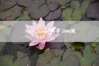 宜城男子 5000米