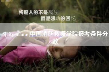 宜城中国消防救援学院报考条件分数