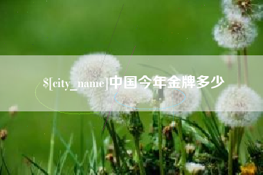 宜城中国今年金牌多少