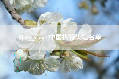 宜城中国执行失信名单