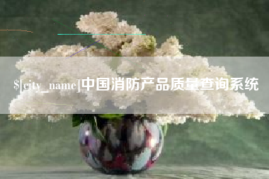 宜城中国消防产品质量查询系统