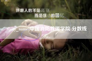 宜城中国消防救援学院 分数线
