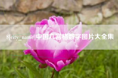 宜城中国九宫格数字图片大全集