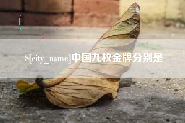 宜城中国九枚金牌分别是