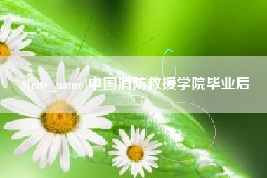 宜城中国消防救援学院毕业后
