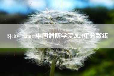 宜城中国消防学院2024年分数线