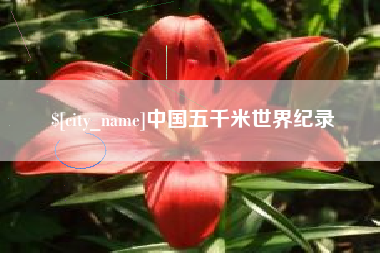 宜城中国五千米世界纪录