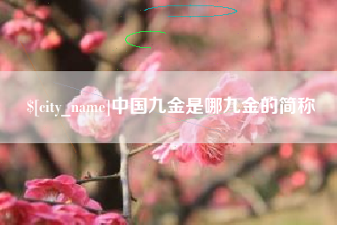 宜城中国九金是哪九金的简称