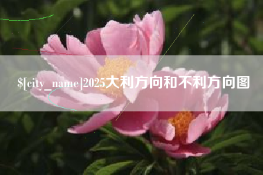 宜城2025大利方向和不利方向图