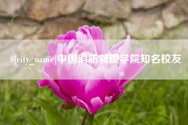 宜城中国消防救援学院知名校友