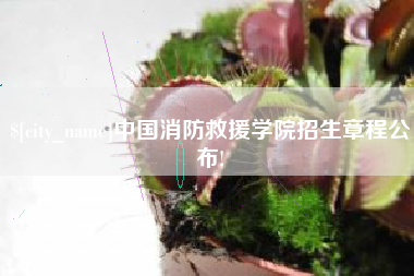 宜城中国消防救援学院招生章程公布!
