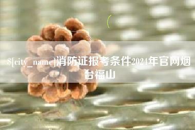 宜城消防证报考条件2024年官网烟台福山